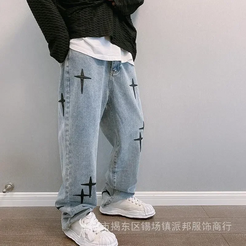 Jeans Men Wide Leg Cargo Pants - огляд і ціна Men'S Fashion With Baggy Jeans
