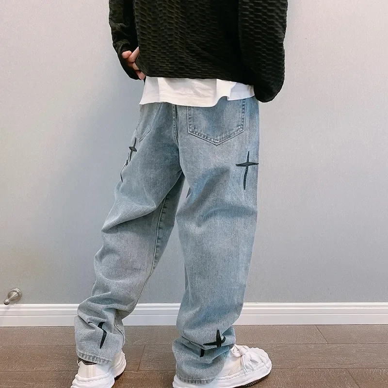 Jeans Men Wide Leg Cargo Pants - огляд і ціна Men'S Fashion With Baggy Jeans