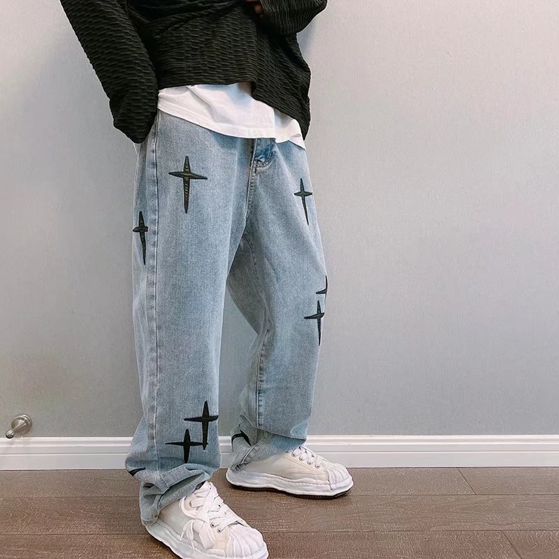 Prints Jeans Men 2023 New Stre - огляд і ціна Men'S Fashion With Baggy Jeans