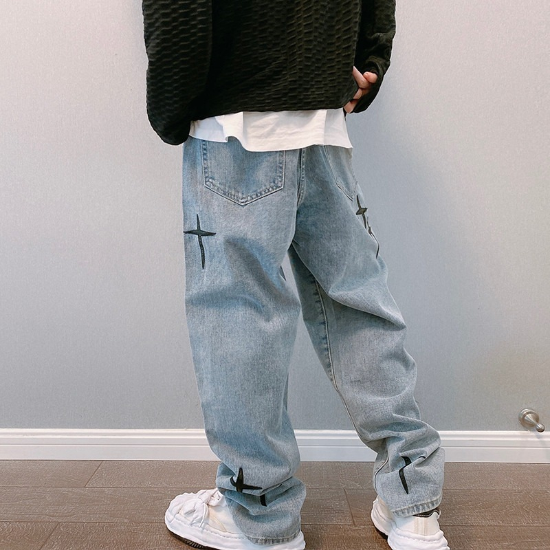 Prints Jeans Men 2023 New Stre - огляд і ціна Men'S Fashion With Baggy Jeans