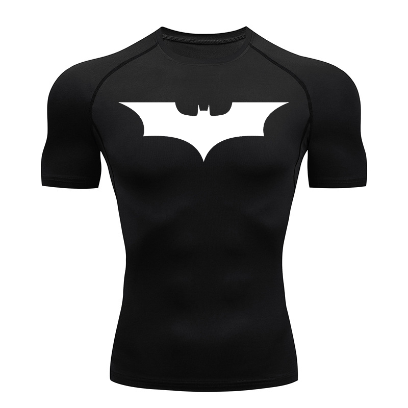 Bat Print Compression Shirts f - огляд і ціна Compression Shirt Workout
