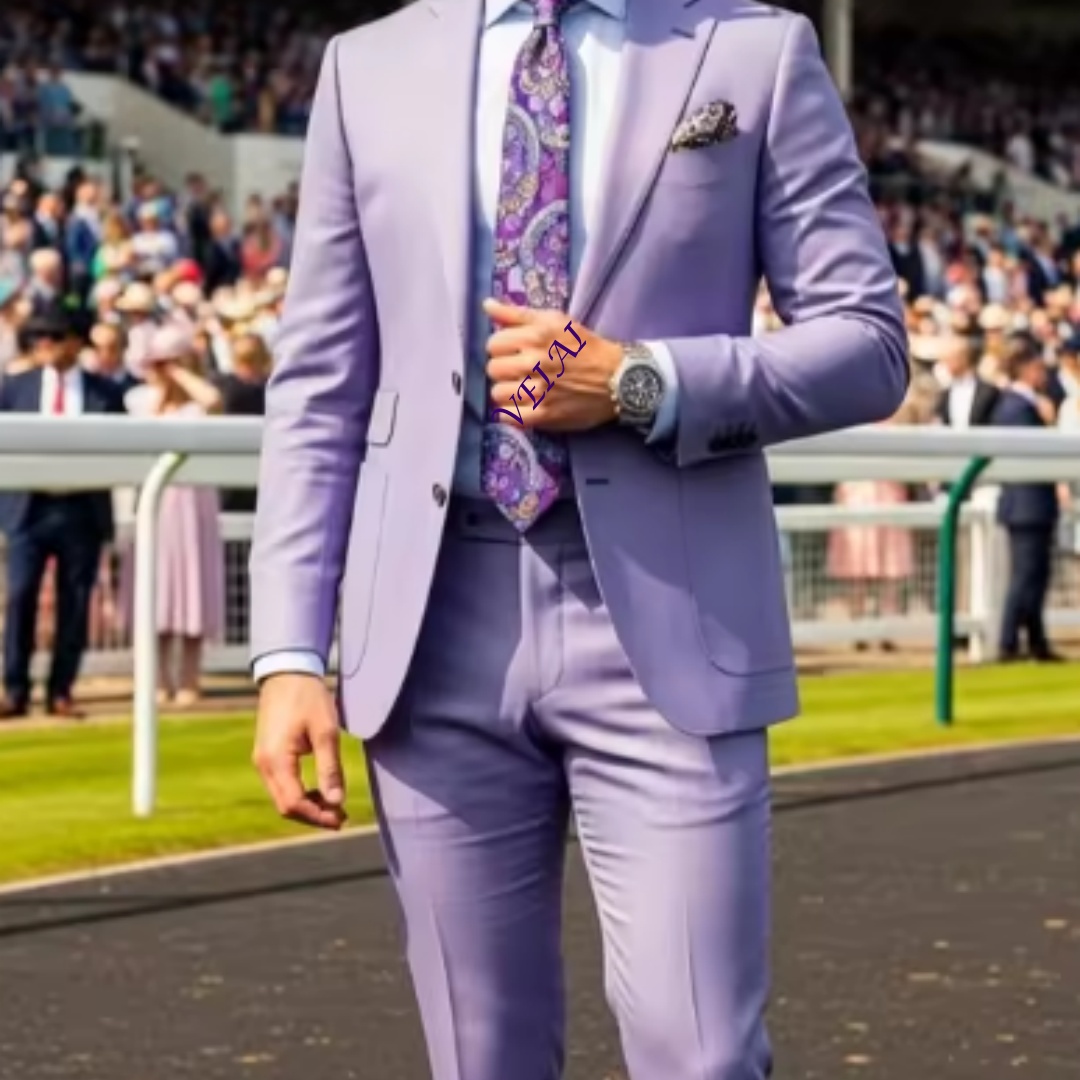 CustomizedMen Light Lavender 2 - огляд і ціна Slim Fit Blazer Men