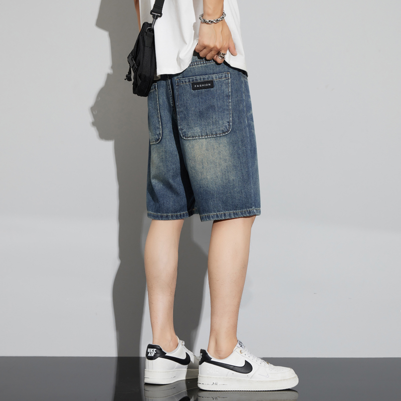 Men's Vintage Denim Shorts Sum - огляд і ціна Men Fashion Jeans