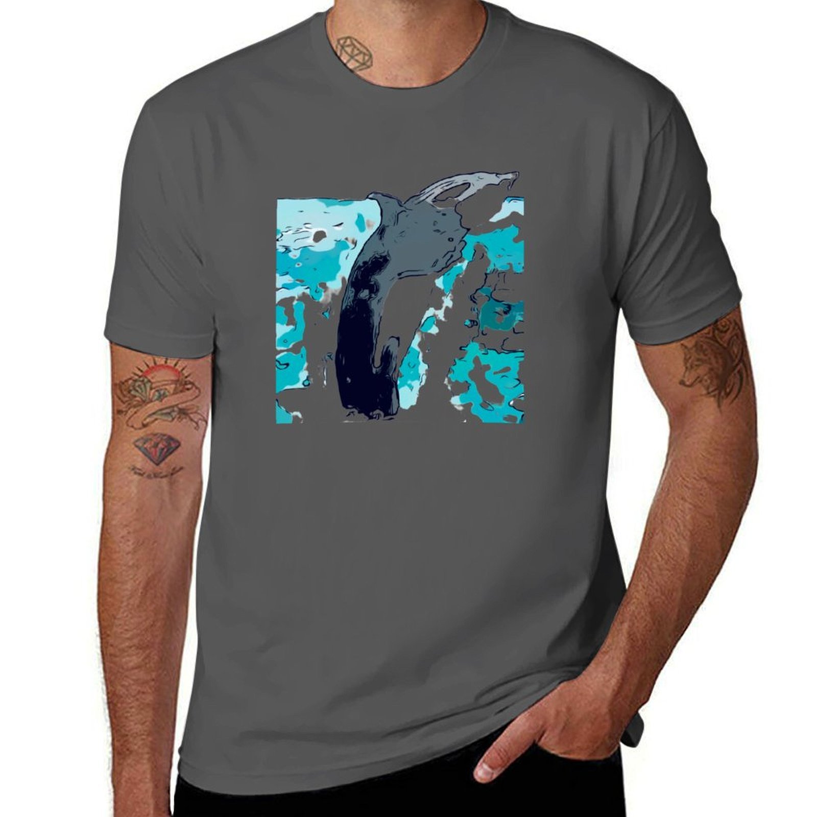 Nova Scotia Whale 2 T-Shirt Ca - огляд і ціна Men'S Fashion Nova