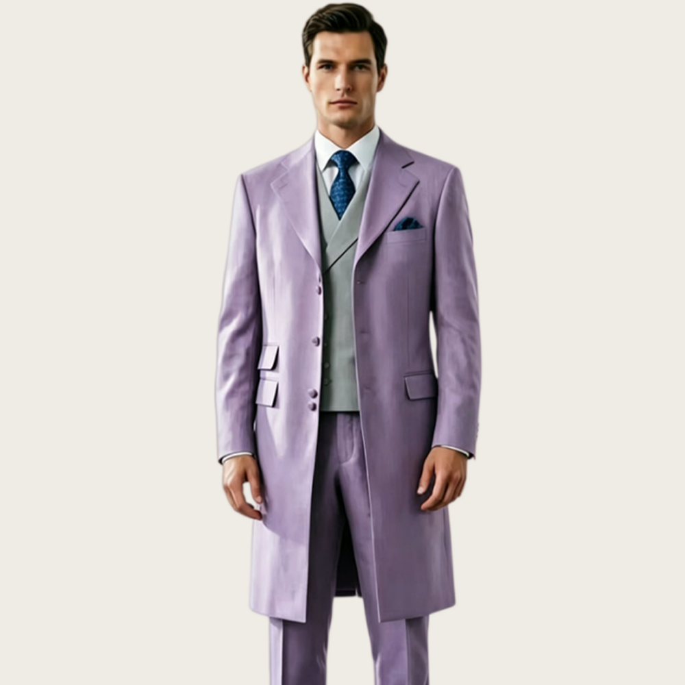 High Quality Long Men's Suits  - огляд і ціна Slim Fit Blazer Men
