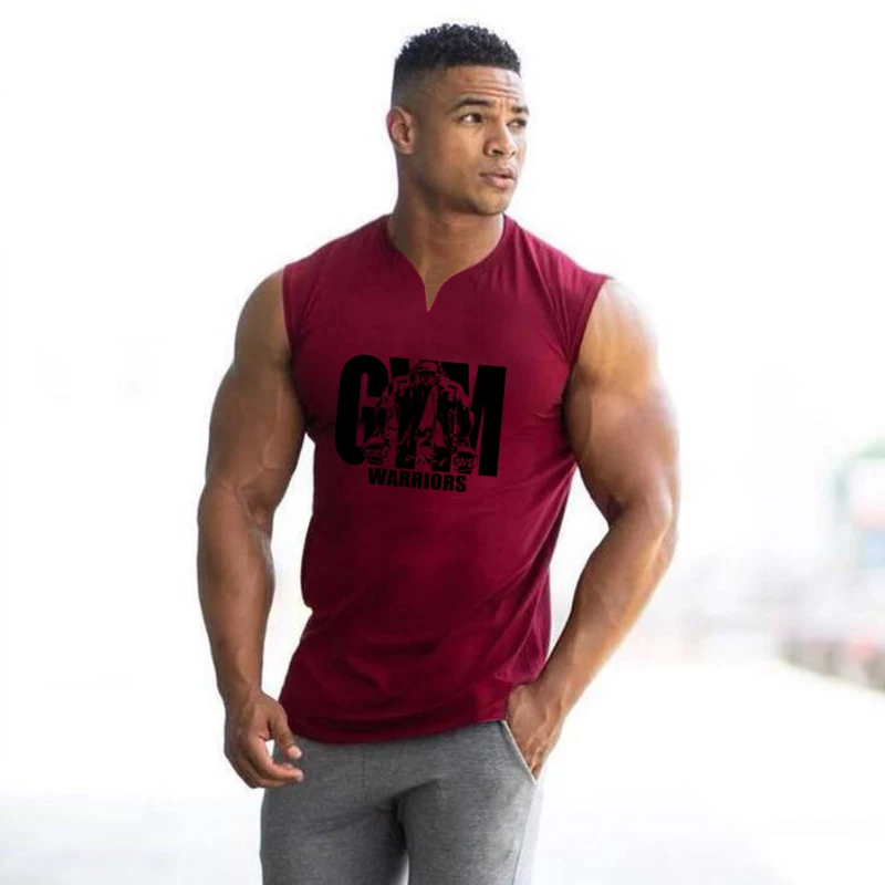 Summer Running V Neck Vests Gy - огляд і ціна Muscle Tee Workout