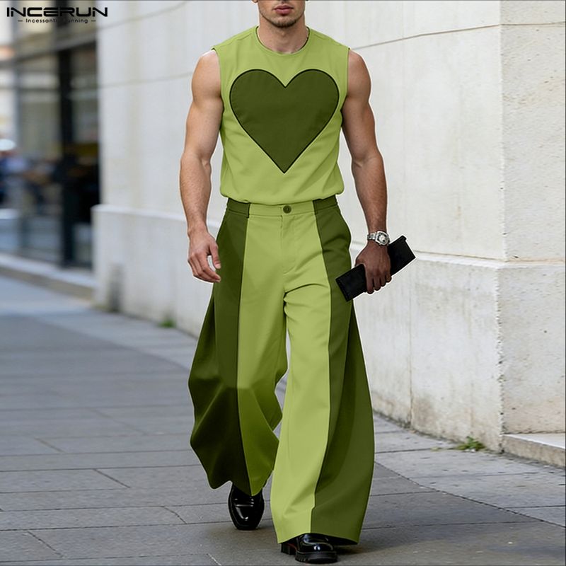 INCERUN Men's Sets Patchwork C - огляд і ціна Men'S Fashion Pants