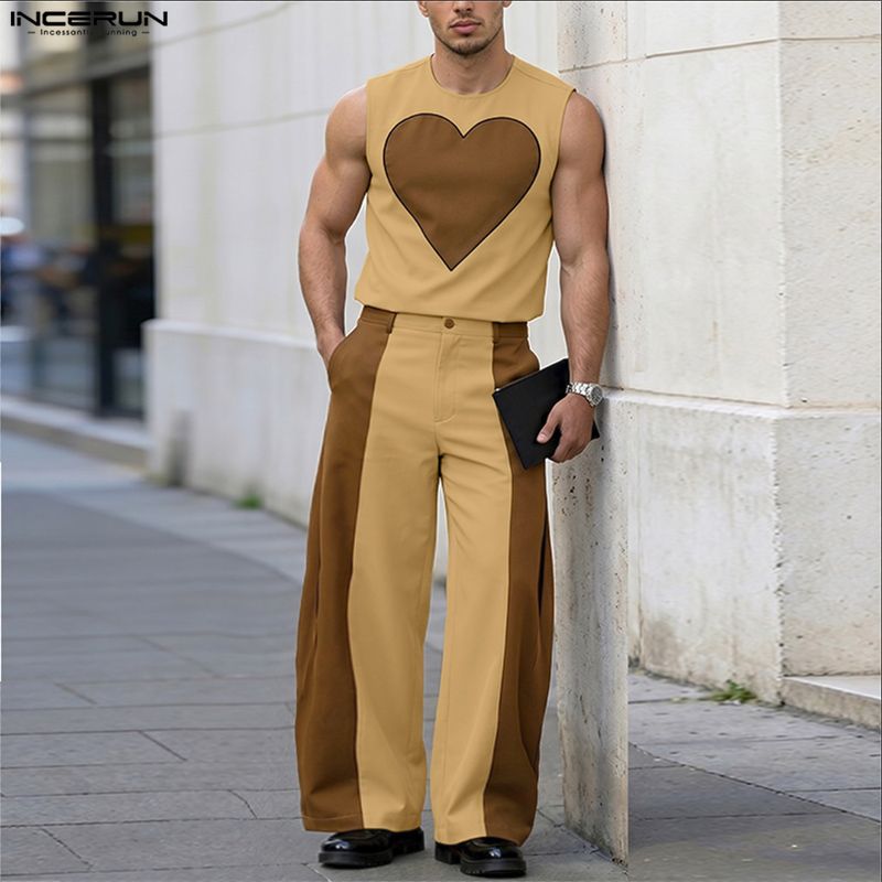 INCERUN Men's Sets Patchwork C - огляд і ціна Men'S Fashion Pants