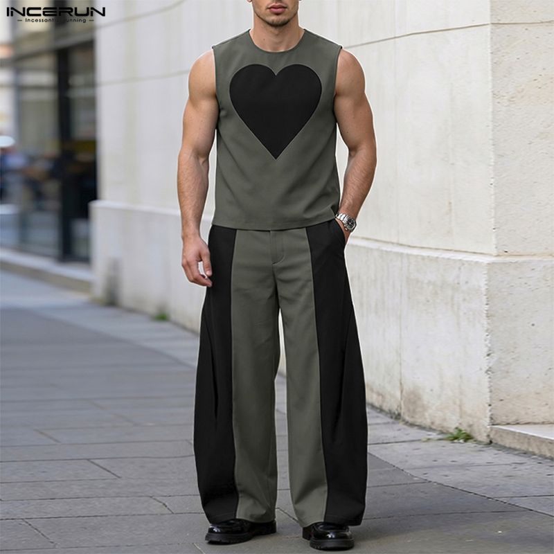 INCERUN Men's Sets Patchwork C - огляд і ціна Men'S Fashion Pants