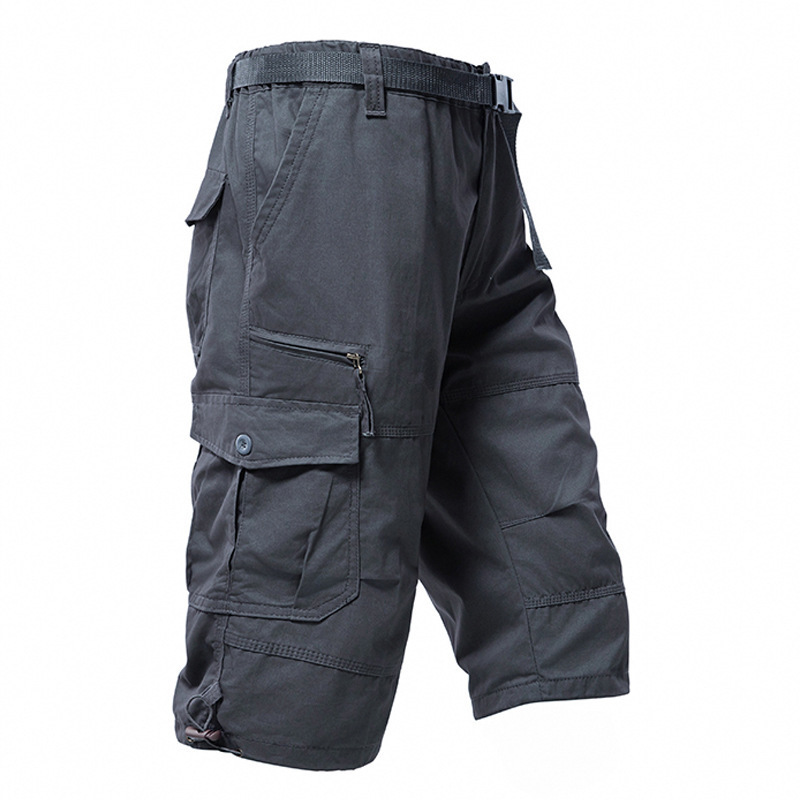 Men's Cotton 3/4 Pants Loose P - огляд і ціна Mens Fashion Cargo Pants