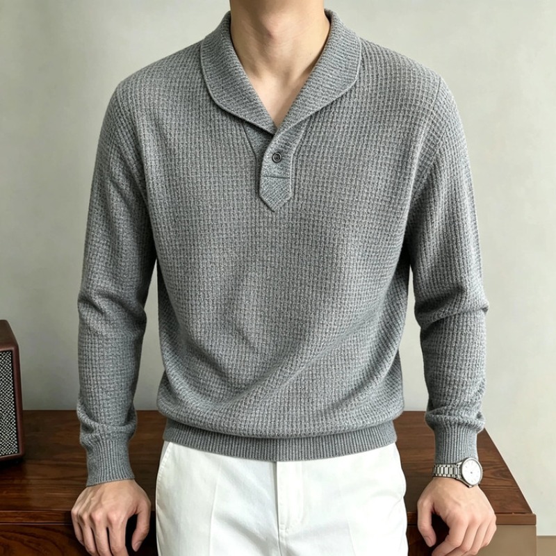 New Men's Long Sleeve Polo Shi - огляд і ціна Polo Shirt Slim