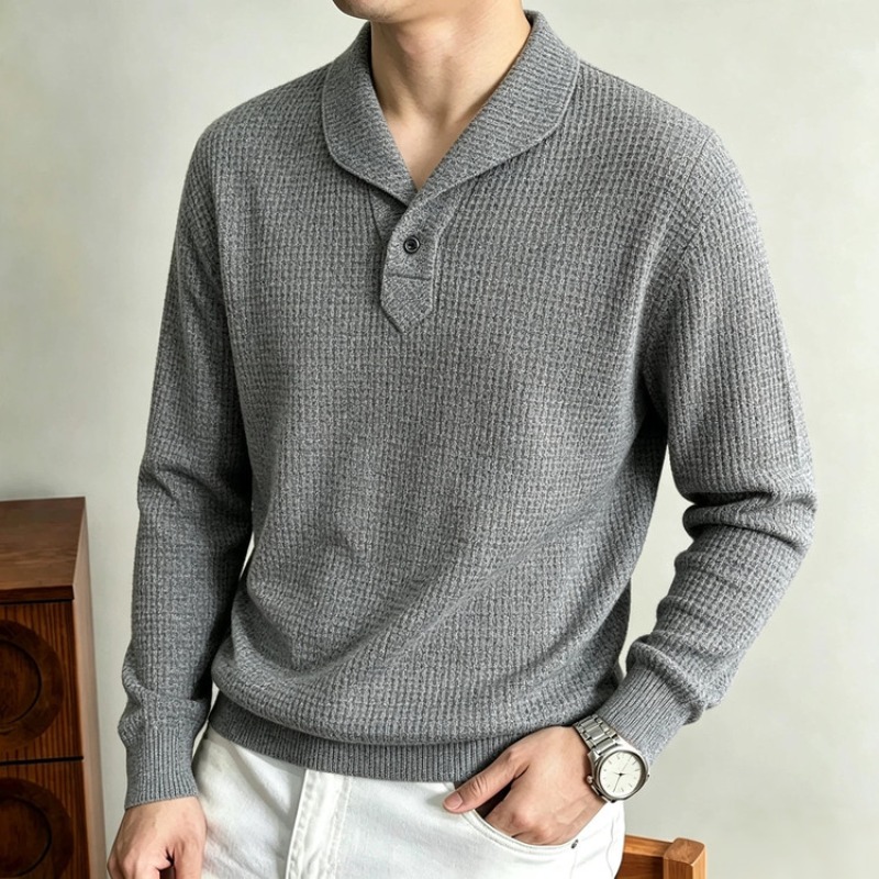 New Men's Long Sleeve Polo Shi - огляд і ціна Polo Shirt Slim