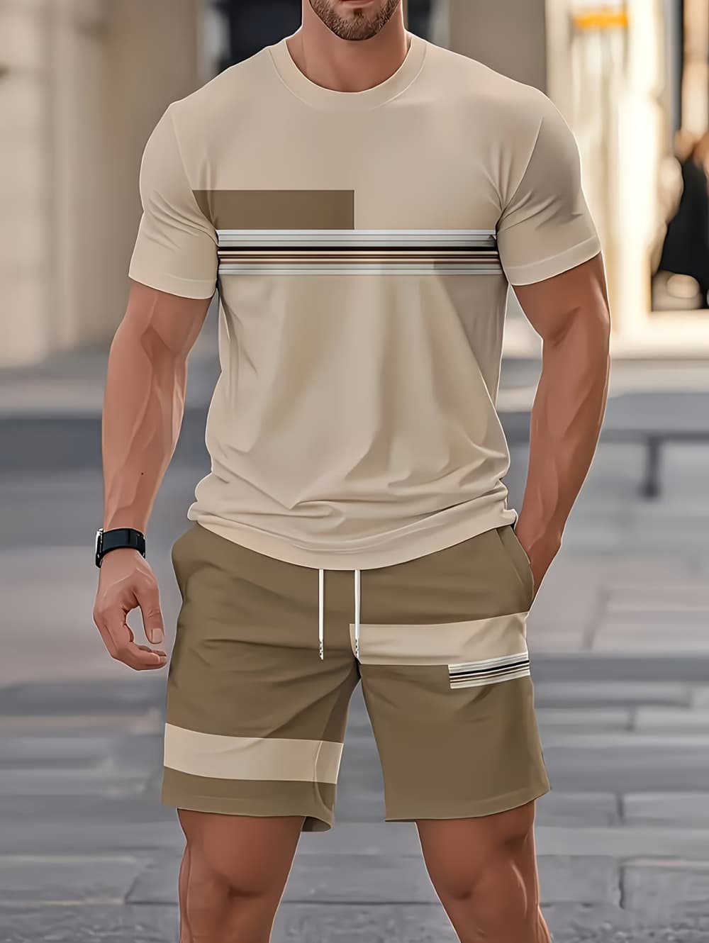 Men's Summer Sets Funny 3D Str - огляд і ціна Queer Men'S Fashion