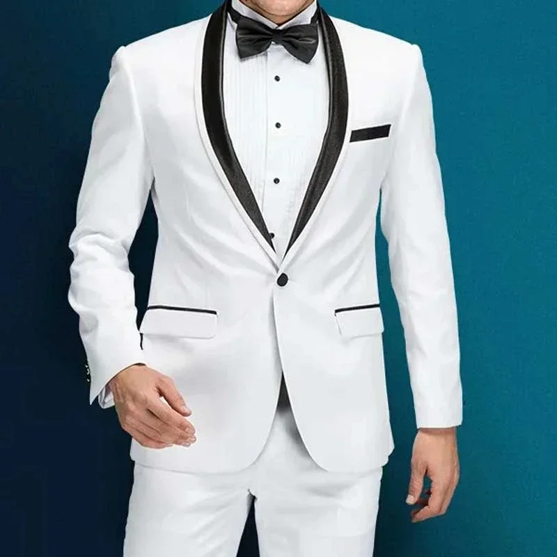 Elegant White Formal Wedding M - огляд і ціна Slim Fit Blazer Men