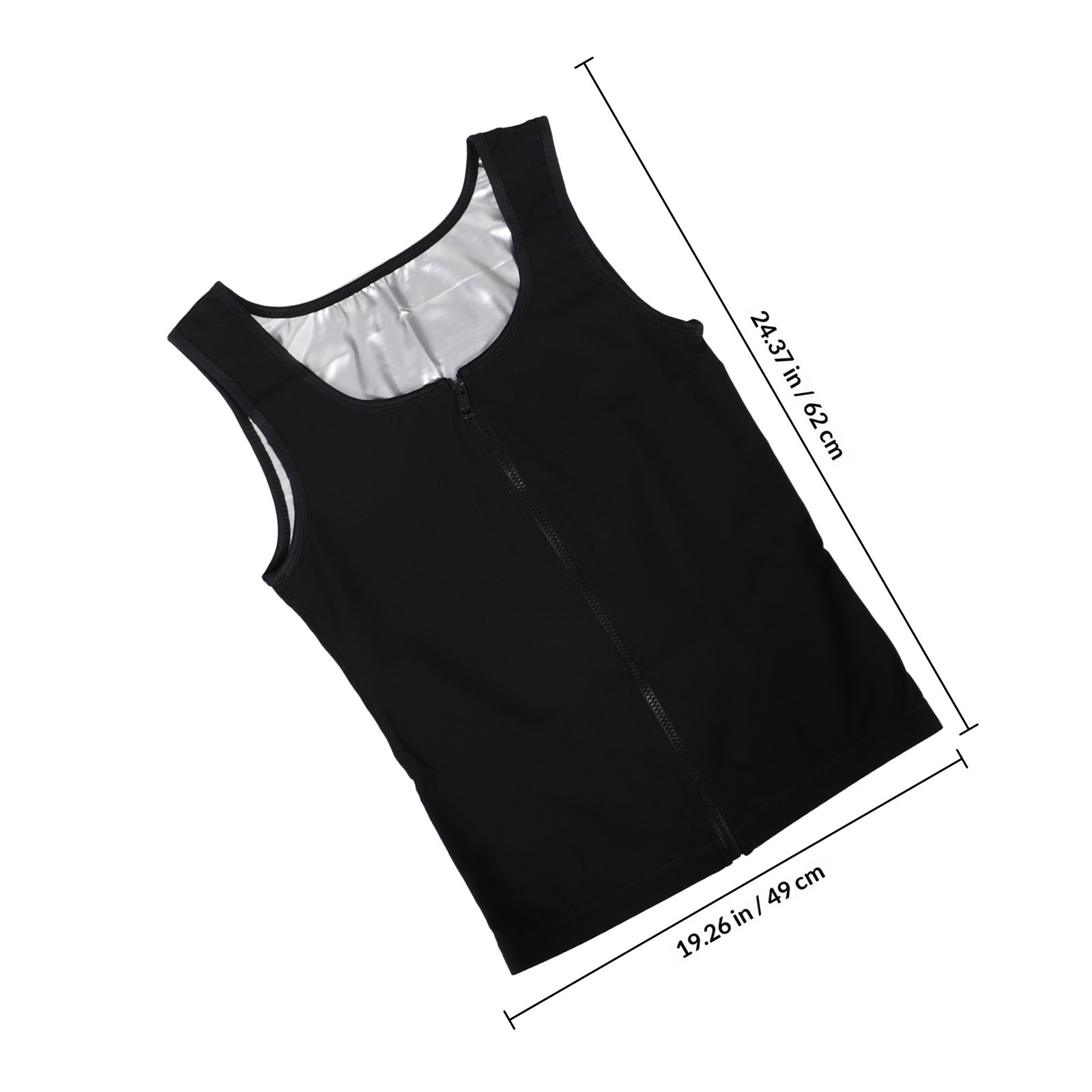Men Compression Sweat Vest Zip - огляд і ціна Compression Shirt Workout
