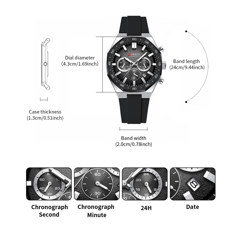 CURREN Fashion Casual Men Spor - огляд і ціна Fashion Mens Watches