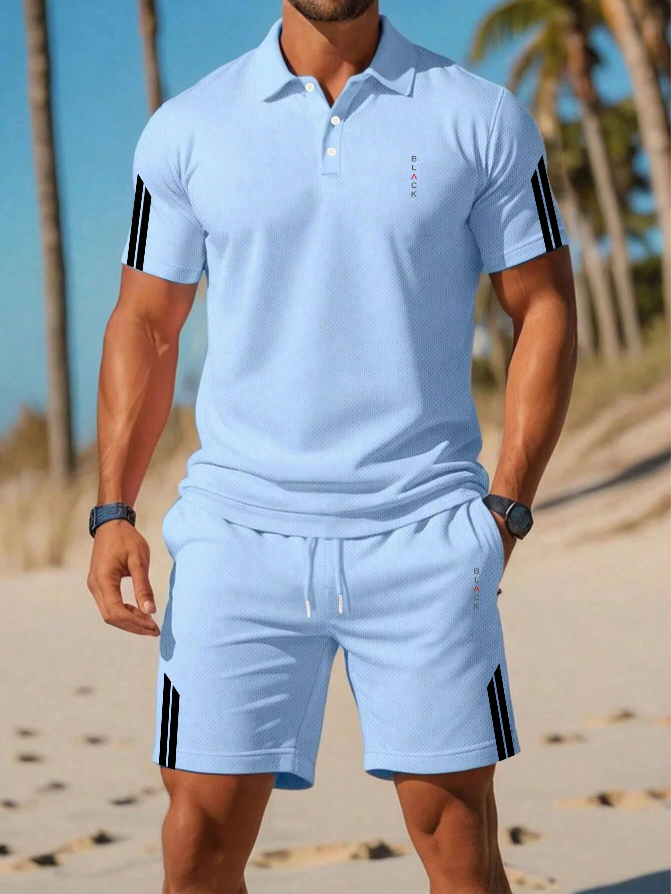 Summer new men's polo shirt se - огляд і ціна Polo Shirt Slim