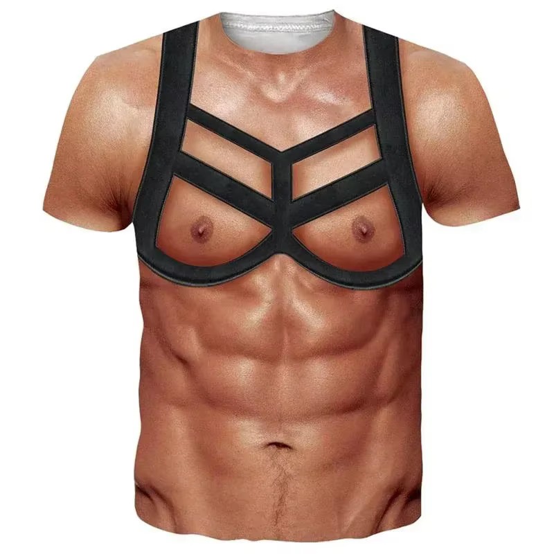 2026 Funny Muscle Body 3D Prin - огляд і ціна Muscle Tee Workout