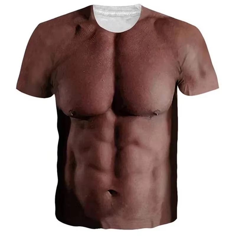 2026 Funny Muscle Body 3D Prin - огляд і ціна Muscle Tee Workout
