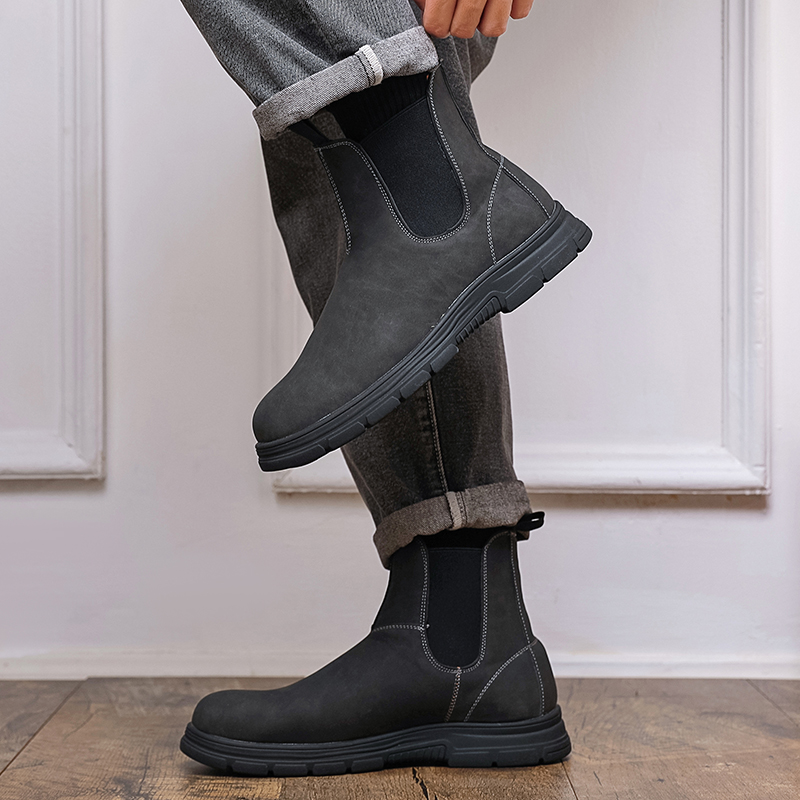 Men High Top Boots Thick Sole  - огляд і ціна Chelsea Boots Men