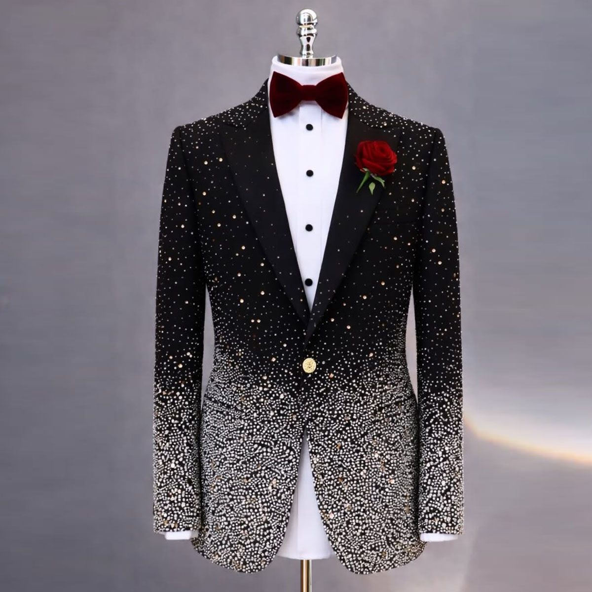 Handsome Rhinestone Diamond Me - огляд і ціна Slim Fit Blazer Men