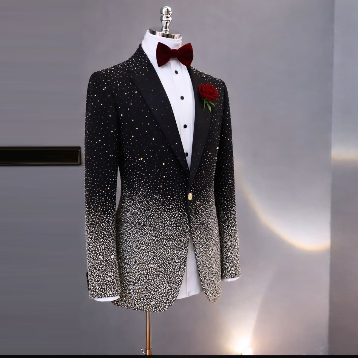 Handsome Rhinestone Diamond Me - огляд і ціна Slim Fit Blazer Men