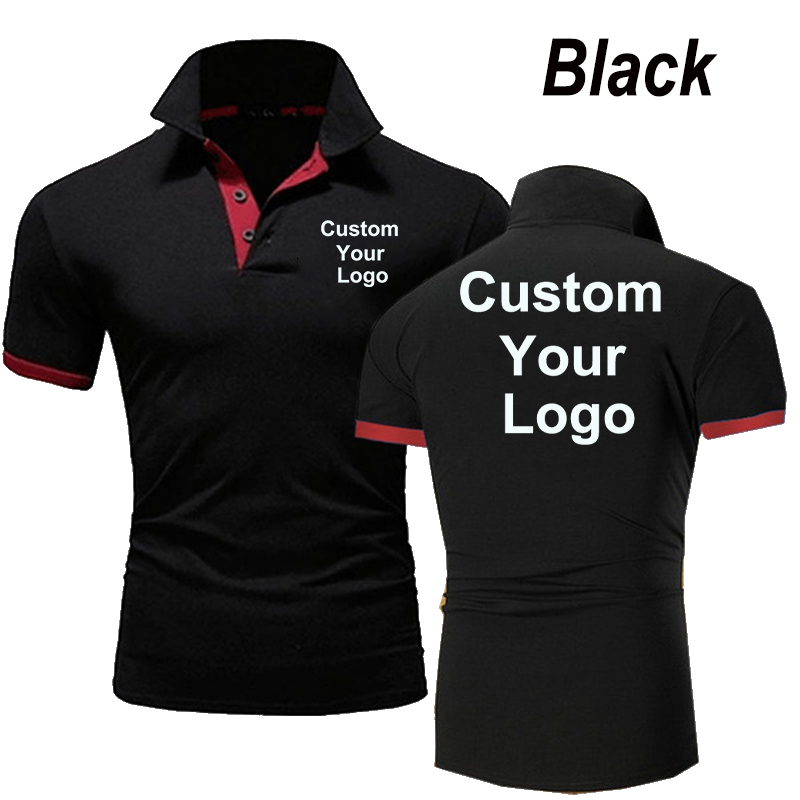 Summer Custom Your Logo  Mens  - огляд і ціна Polo Shirt Slim