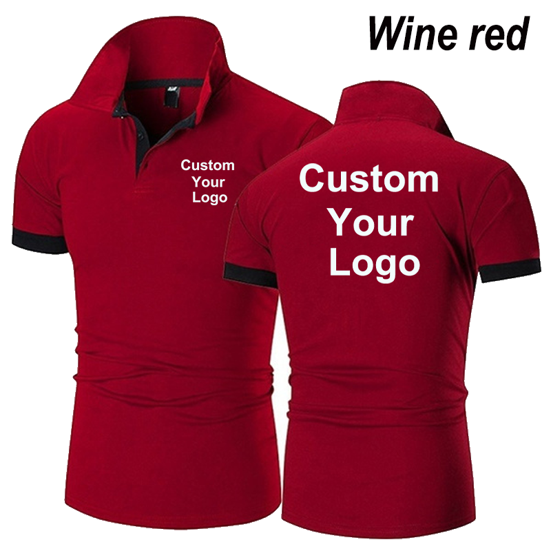 Summer Custom Your Logo  Mens  - огляд і ціна Polo Shirt Slim